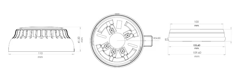  Le détecteur de chaleur fixe TFD-4240 détecte rapidement les hausses de température pour une sécurité incendie optimale.