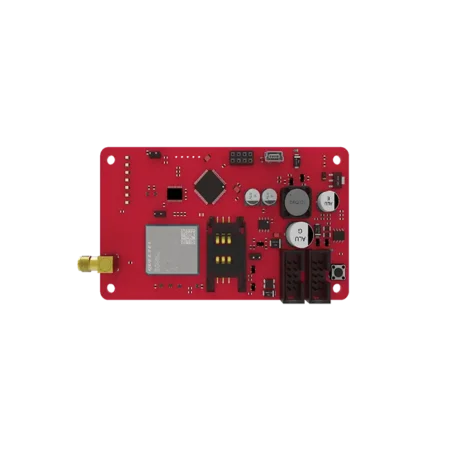 Le module TXM-5474 LTE présente un design compact avec des ports de connectivité, idéal pour les applications IoT et industrielles.