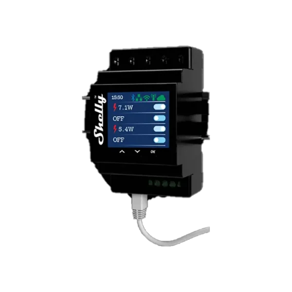 Relais intelligent 4 canaux avec Wi-Fi, LAN et Bluetooth, conçu pour une gestion avancée de l’énergie.