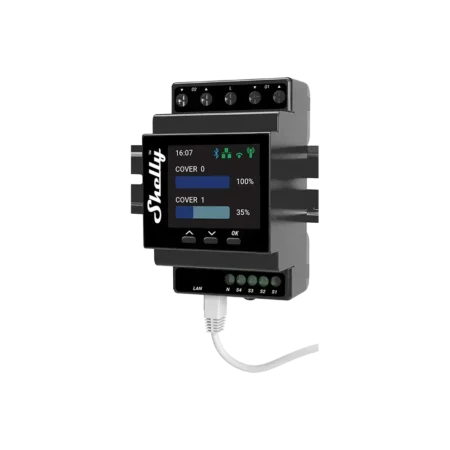 Le Shelly Pro Dual Cover / Shutter PM est un relais intelligent pour automatiser les volets et stores via Wi-Fi et LAN.