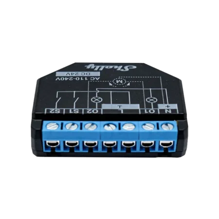 Le Shelly Plus 2PM est un interrupteur intelligent Wi-Fi pour contrôler et surveiller la consommation d’énergie des appareils.