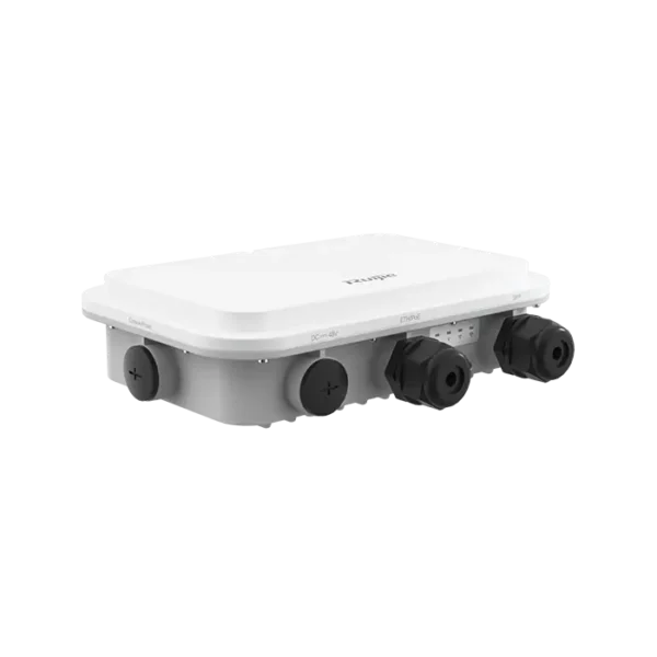 Le RG-AP680(CD) est un point d'accès sans fil extérieur haute puissance Wi-Fi 6, offrant des vitesses de connexion pouvant atteindre 2.402 Gbps. Il est conçu pour des environnements extérieurs et peut gérer des connexions duales avec une excellente couverture.