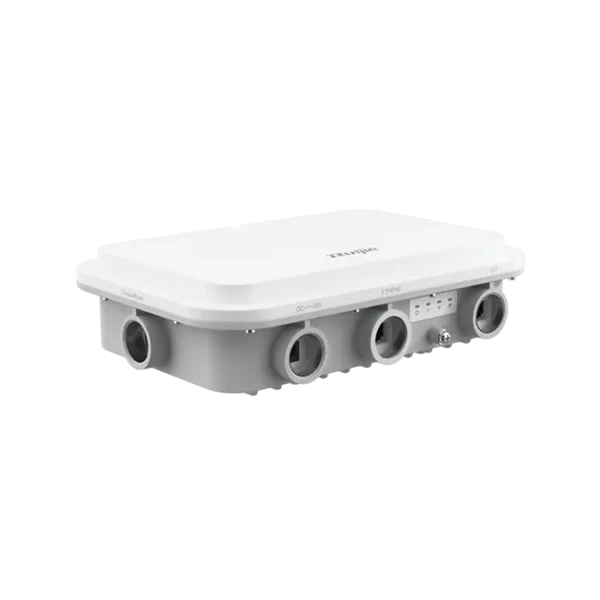 Le RG-AP680(CD) est un point d'accès sans fil haute puissance conçu pour l'extérieur, offrant une connectivité Wi-Fi 6 avec des débits allant jusqu'à 2.402 Gbps pour des performances exceptionnelles dans des environnements extérieurs.