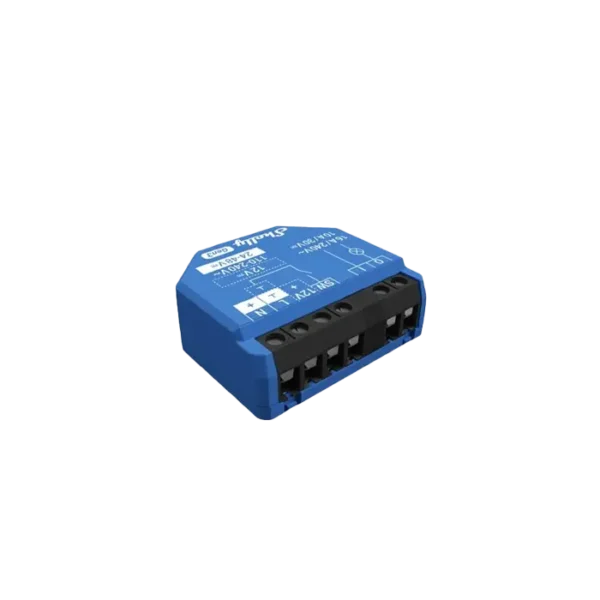 La "Shelly 1 Gen3" est un relais intelligent compact permettant de contrôler des appareils électriques à distance. Il s'intègre facilement dans des systèmes de maison intelligente pour une gestion simplifiée.