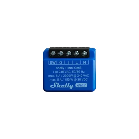 Le Shelly 1 Mini Gen3 212link est un interrupteur intelligent compact et puissant qui permet de contrôler les appareils électriques via une application mobile, tout en étant compatible avec divers assistants vocaux et systèmes domotiques.