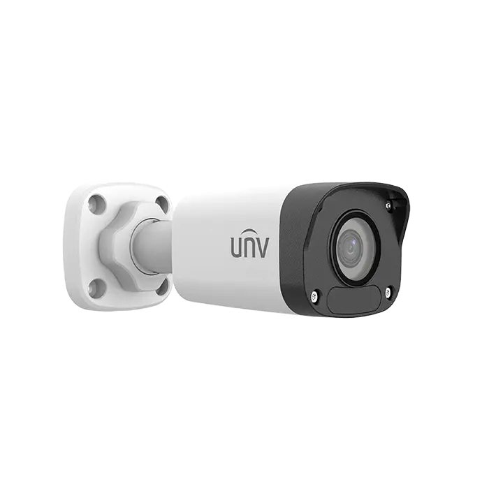 La 5MP Fixed IR Bullet Network Camera IPC2125LB-SF28(40)-A 2 offre une haute résolution de 5 MP et une vision nocturne IR pour une surveillance claire et précise, même dans l'obscurité.