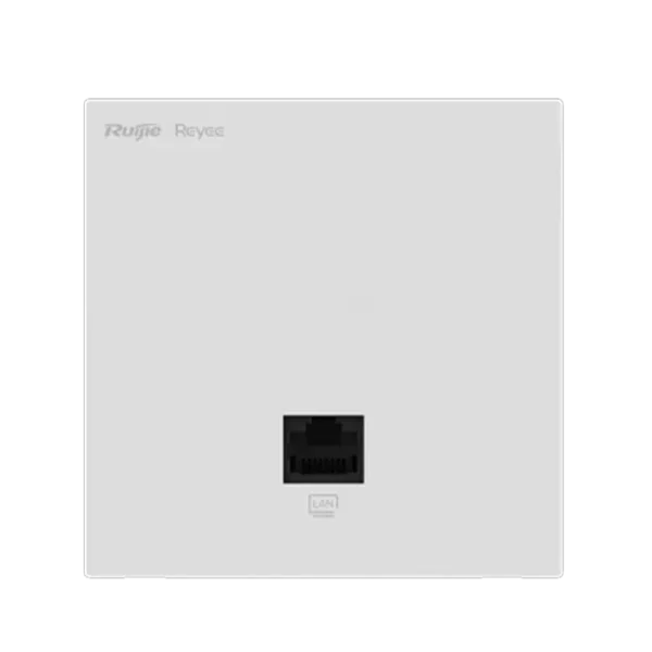 Le RG-RAP1261, Point d'accès à plaque murale ultra-mince Wi-Fi 6 AX3000 Reyee, offre une connectivité rapide et stable, idéale pour les environnements modernes et professionnels.