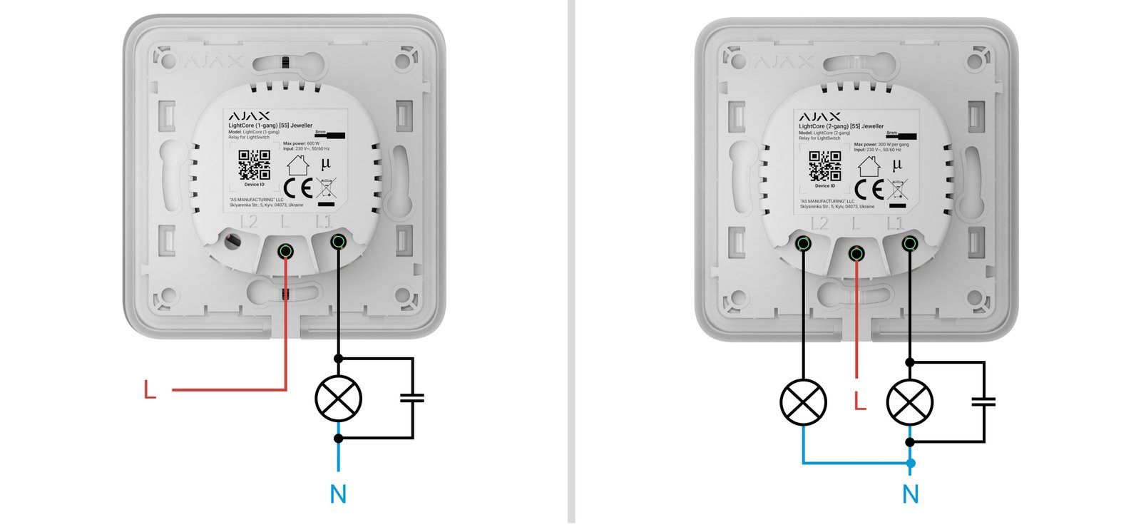 LightSwitch (1-gang) Jeweller