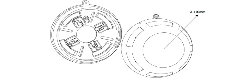 Le TFS-3192W est un dispositif de signalisation incendie combinant une sirène et un flash lumineux pour alerter en cas d’urgence.