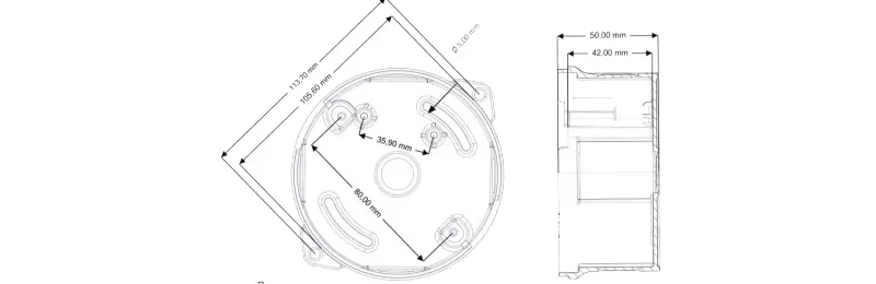 La base TFA-0130R permet une installation rapide et fiable des détecteurs incendie grâce à sa conception profonde et sa couleur rouge.