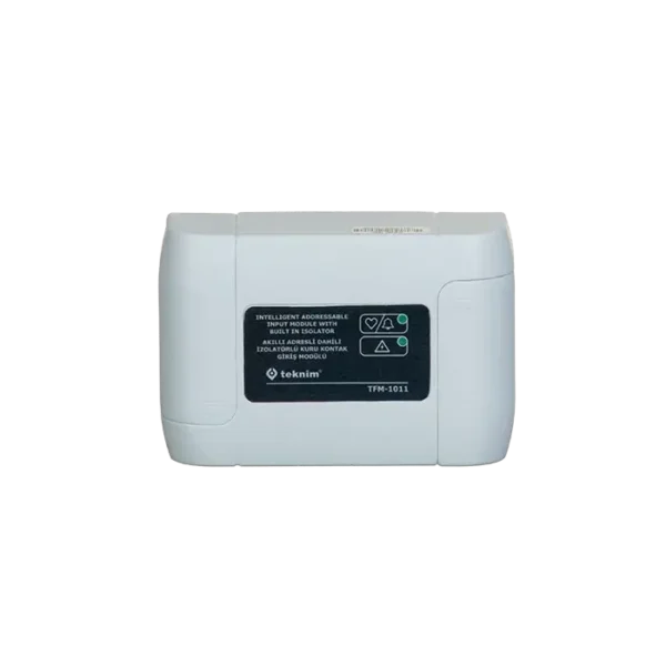 Le module d'entrée adressable intelligent TFM-1011 avec isolateur intégré assure une détection fiable et protège contre les court-circuits, idéal pour les systèmes de sécurité incendie.