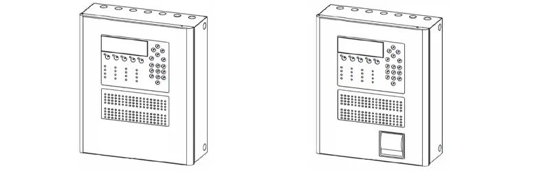 Le TFP-2134 est un panneau d'alarme incendie intelligent avec 4 boucles, 72 zones LED et imprimante thermique.