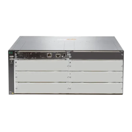 Commutateur HPE Aruba 5406R zl2 avec châssis modulaire, adapté aux réseaux d’entreprise à forte densité.