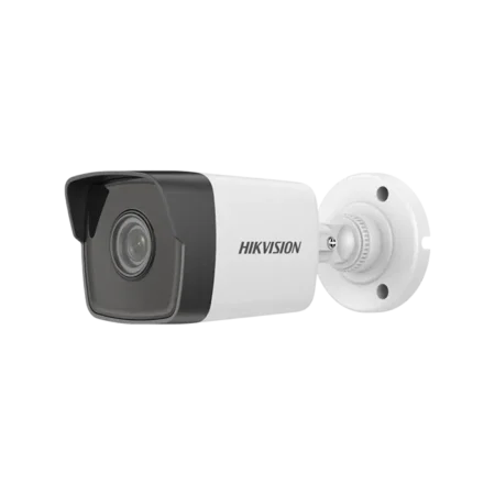 Caméra IP 2MP Hikvision DS-2CD1023G0E-I avec PoE, vision nocturne IR et boîtier extérieur IP67.