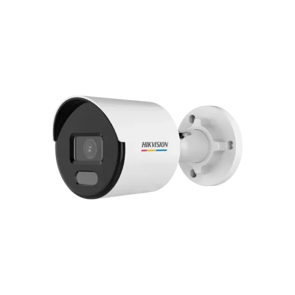 Caméra bullet Hikvision DS-2CD1067G2-L(UF) 6 MP avec lumière hybride et microphone intégré.