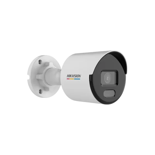 Caméra bullet Hikvision DS-2CD1067G2-L(UF) 6 MP avec lumière hybride et microphone intégré.