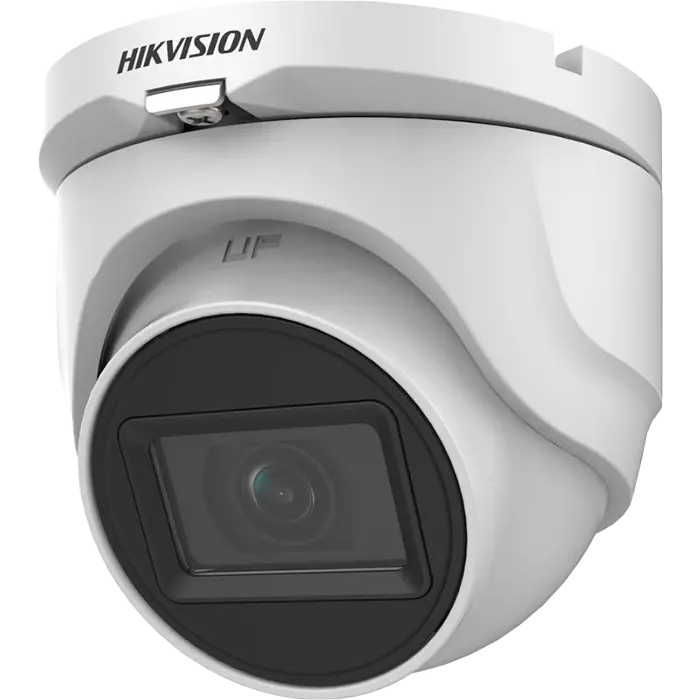Caméra de surveillance dôme 2 MP DS-2CE76D0T-EXIMF avec micro intégré, IR EXIR 30 m et boîtier métallique IP67.