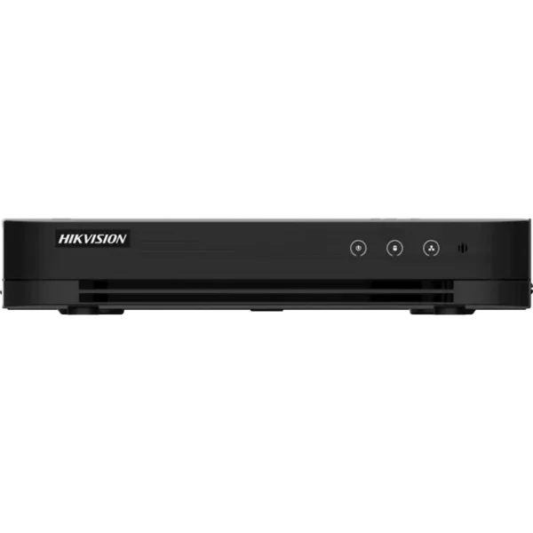 Enregistreur DVR Hikvision 8 canaux 720p avec support IP, compression H.265, accès à distance et stockage jusqu’à 6 To.