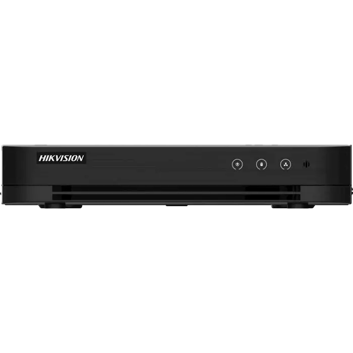 Enregistreur DVR Hikvision 8 canaux 720p avec support IP, compression H.265, accès à distance et stockage jusqu’à 6 To.