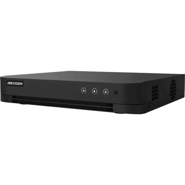 Enregistreur DVR Hikvision 8 canaux 720p avec support IP, compression H.265, accès à distance et stockage jusqu’à 6 To.