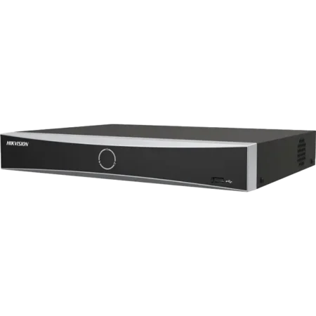 NVR Hikvision DS-7616NXI-K2, 16 canaux IP avec IA AcuSense et sortie 4K UHD.