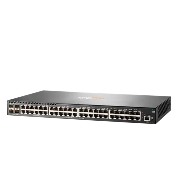 Switch HPE Aruba 2930F avec 48 ports Ethernet Gigabit et 4 ports SFP pour réseaux d’entreprise.