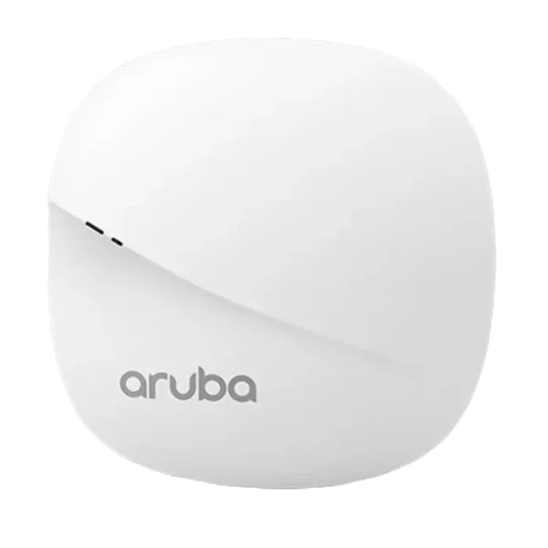 Image du point d’accès HPE Aruba AP-303 (RW) Unified AP, un appareil compact avec antennes intégrées, conçu pour fournir un réseau Wi-Fi performant en double bande (2,4 GHz et 5 GHz) dans les bureaux et espaces professionnels.