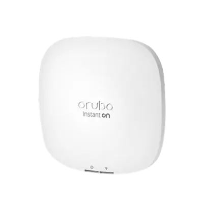 Image du point d’accès HPE Instant On AP22 (RW), modèle Wi-Fi 6 double bande pour réseaux professionnels sécurisés et performants.