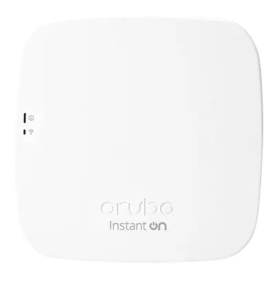 Image du point d’accès Wi-Fi HPE Instant On AP11 (modèle R2W96A), appareil compact double bande conçu pour les petites entreprises avec gestion cloud.
