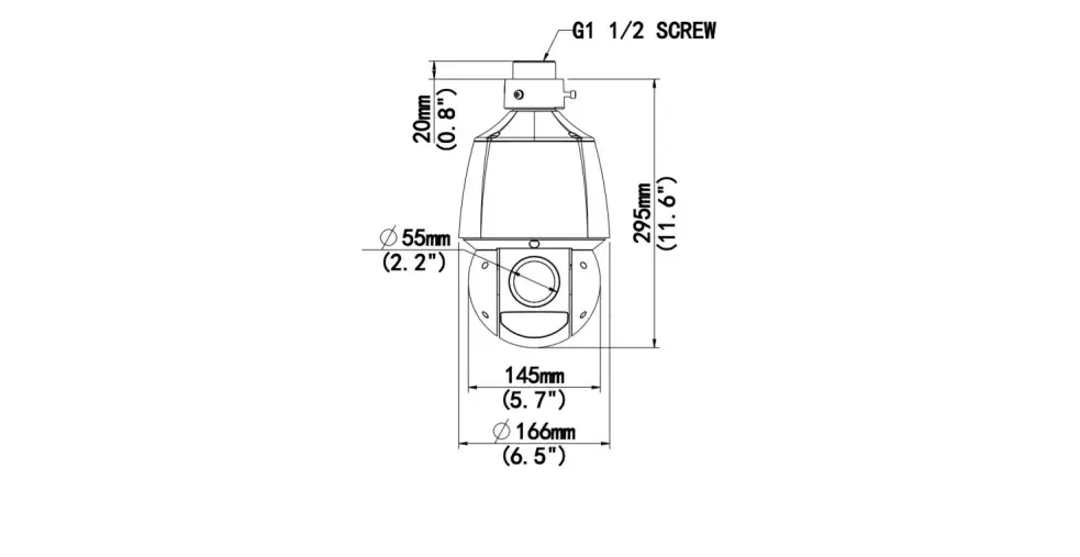 Caméra PTZ Uniview IPC6424SR‑X25‑VF‑B