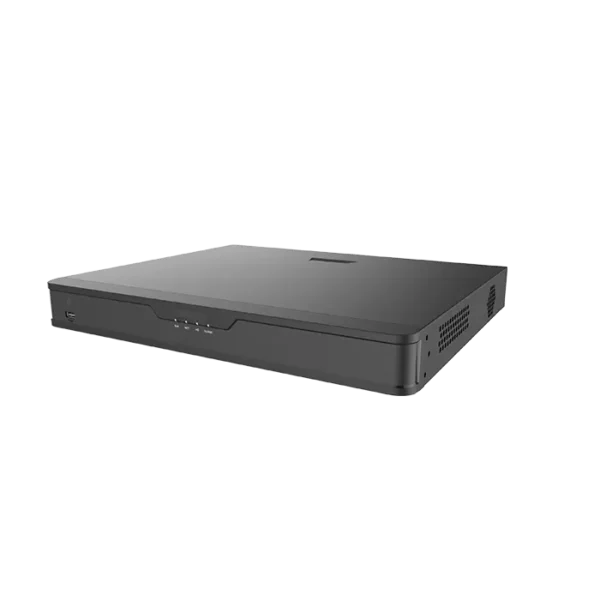 Enregistreur NVR PoE NVR302-16S2-P16S avec 16 ports réseau, double baie disque dur et support complet pour la vidéosurveillance IP.