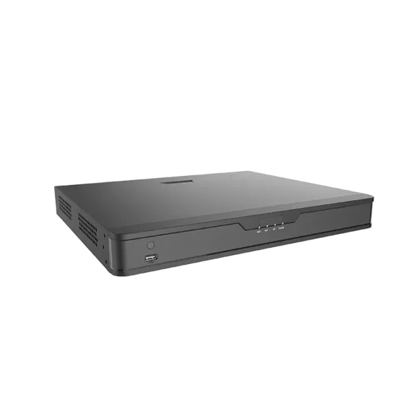 Enregistreur NVR PoE NVR302-16S2-P16S avec 16 ports réseau, double baie disque dur et support complet pour la vidéosurveillance IP.