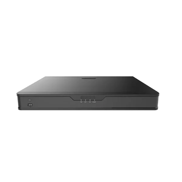 Enregistreur NVR PoE NVR302-16S2-P16S avec 16 ports réseau, double baie disque dur et support complet pour la vidéosurveillance IP.