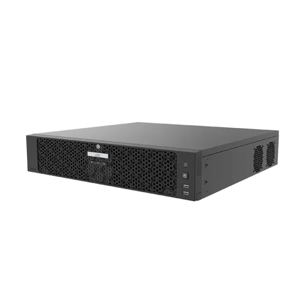 NVR508-E-R : enregistreur réseau 8/16 canaux avec IA, 4K, double baie HDD et alimentation PoE intégrée.