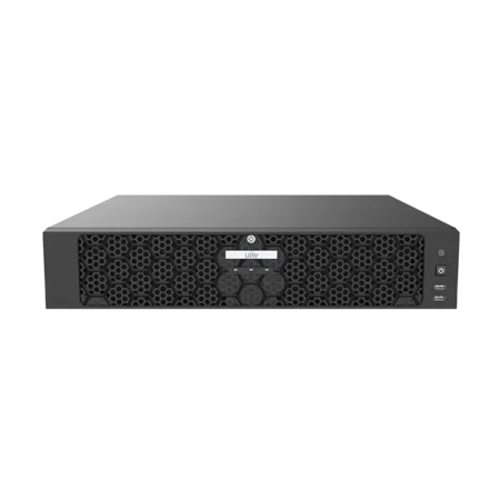 NVR508-E-R : enregistreur réseau 8/16 canaux avec IA, 4K, double baie HDD et alimentation PoE intégrée.