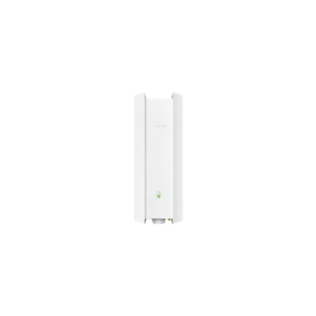 Image d’un point d’accès WiFi 6 AX3000 conçu pour une installation intérieure/extérieure, offrant une connectivité rapide, fiable et résistante aux intempéries.