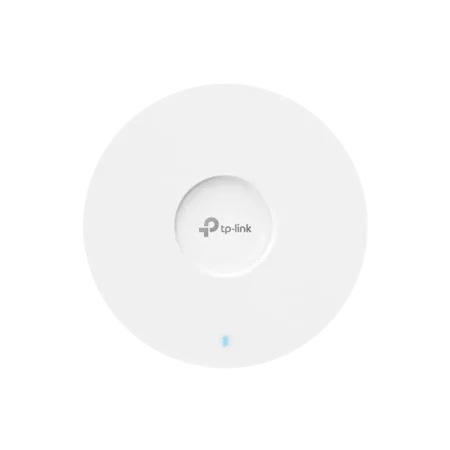 Point d'accès WiFi 6 AX5400 plafonnier TP-Link EAP670 blanc, conçu pour les réseaux professionnels à haute densité.