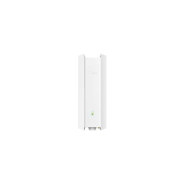 Image d’un point d'accès WiFi 6 AX1800 bi-bande, utilisable en intérieur ou extérieur, avec boîtier étanche IP67 pour une connexion rapide et fiable