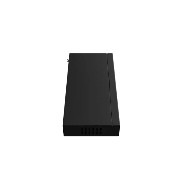 Image du switch RG‑ES208GC, boîtier compact avec 8 ports RJ‑45 Gigabit, fanless, gestion via QR code pour Ruijie Cloud.