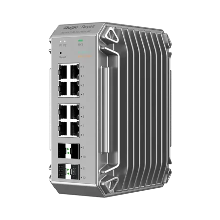 Switch industriel PoE+ RG‑NIS3100‑8GT4SFP‑HP