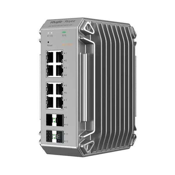 Switch industriel PoE+ RG‑NIS3100‑8GT4SFP‑HP