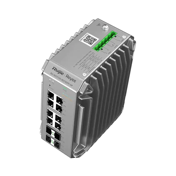 Switch industriel PoE+ RG‑NIS3100‑8GT4SFP‑HP
