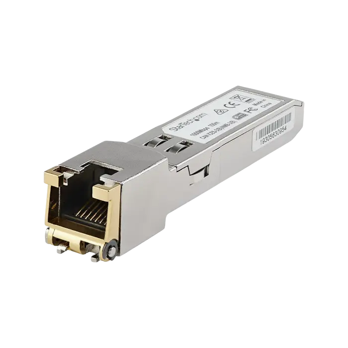 Module GLC-TE compatible Cisco pour réseaux Gigabit Ethernet sur câble cuivre RJ45.