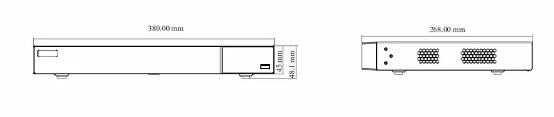 DVR TD-3116H2-16P-B2-B à 16 canaux avec ports PoE intégrés, HDMI, stockage 2 HDD, compatible caméras HDCVI/IP.