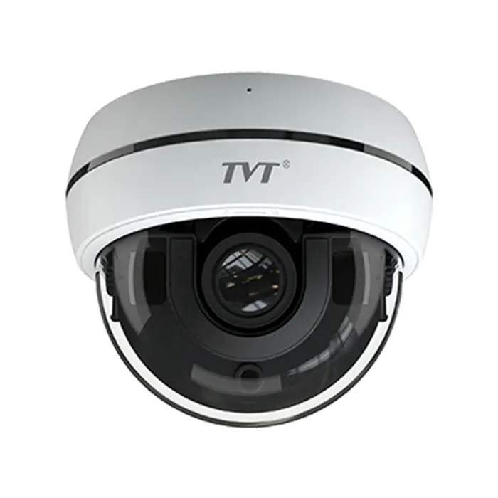 Caméra réseau TD-9542E3B PTZ dôme 4 MP avec zoom optique, IR 100 m et boîtier IP66 pour vidéosurveillance extérieure.