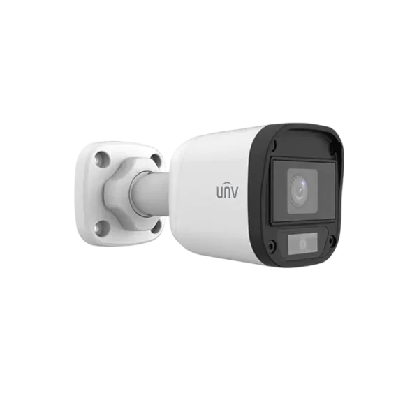 Caméra bullet analogique 5MP avec IR 40 m, boîtier IP67 et compatibilité multi-formats vidéo.