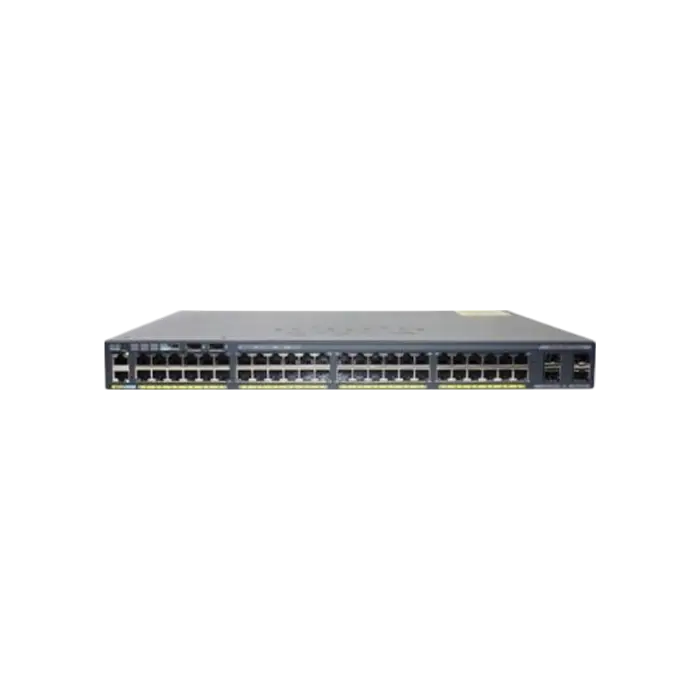 Switch Cisco Catalyst 2960X WS-C2960X-48FPS-L avec 48 ports PoE+ et 4 uplinks SFP.
