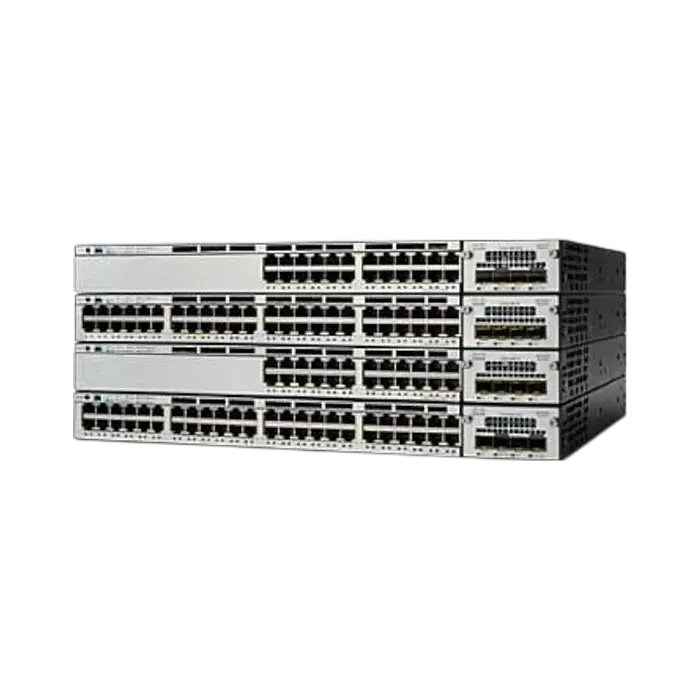 Switch Cisco WS-C3750X-24P-L avec 24 ports Gigabit PoE+, empilable, gestion réseau avancée