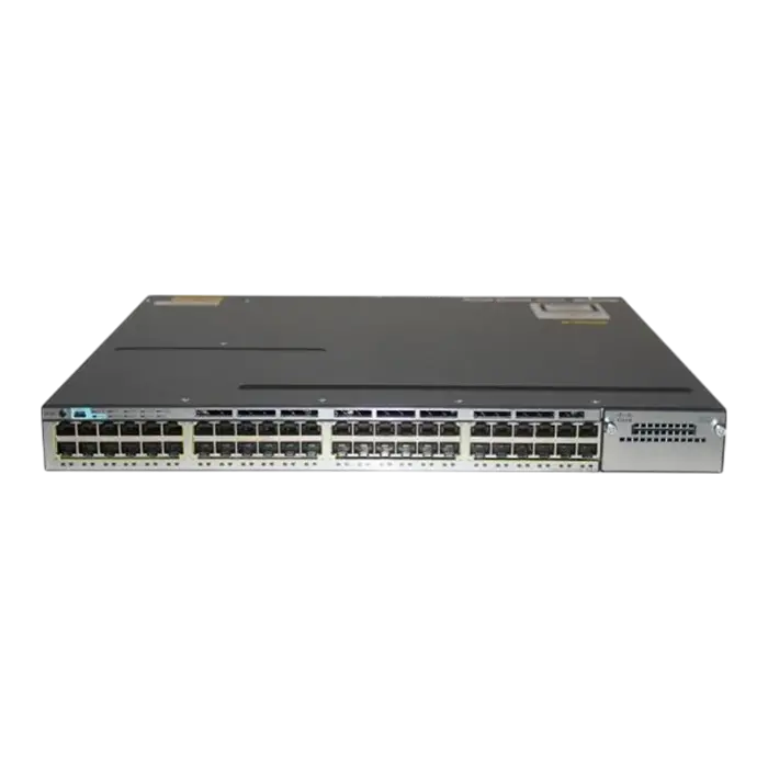Switch Cisco WS-C3750X-48PF-L avec 48 ports PoE+, empilable et manageable, pour réseaux d’entreprise
