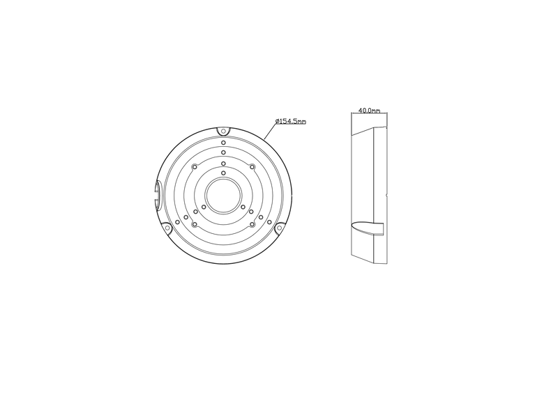 Module parasurtenseur BNC TD-YXH0205 pour protection contre la foudre des caméras analogiques ou IP.